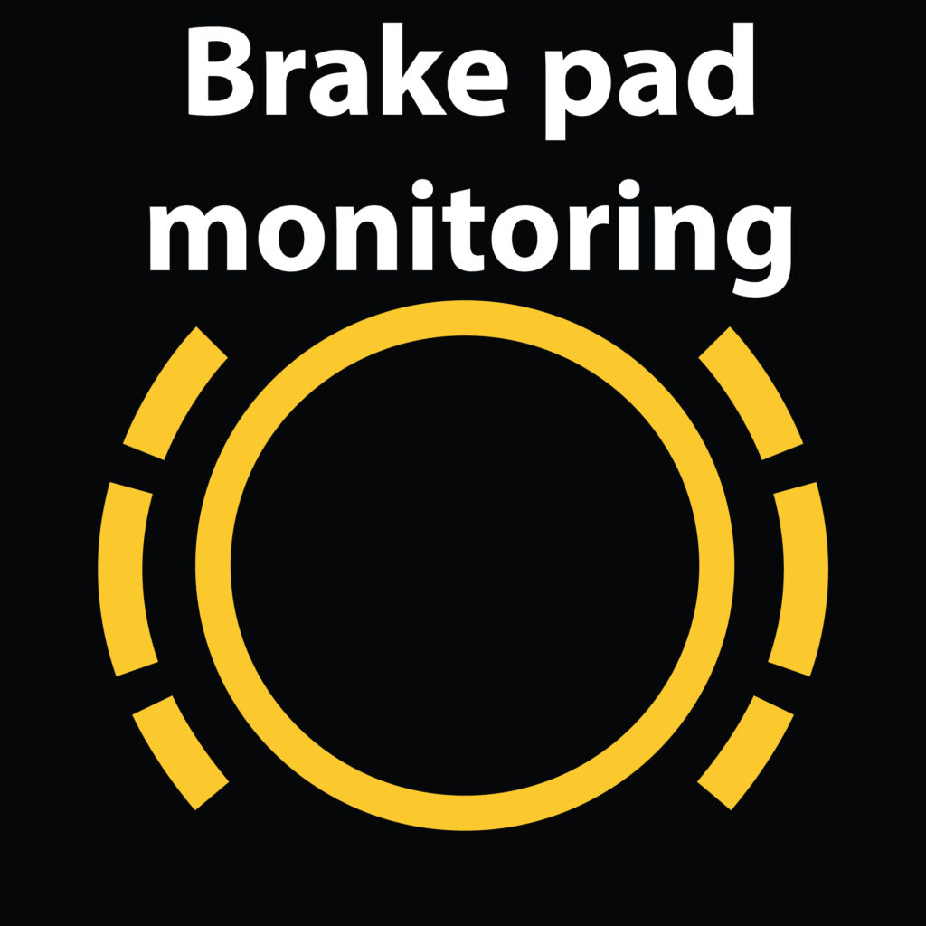 Warning lights on the BMW dashboard mean that the brake pads in the vehicle need replaceme