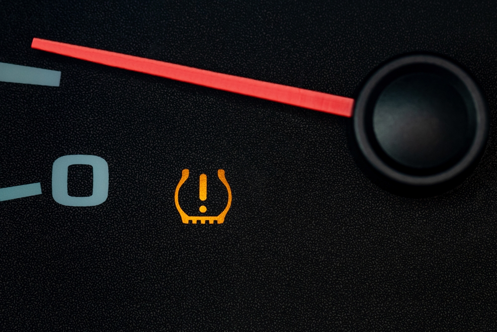 Lights on the BMW dashboard meaning low tire pressure, indicate that you should check your car's tires